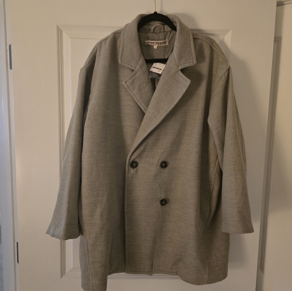 Free People Hannah Double Breasted Blazer Coat - Picture 5 of 16